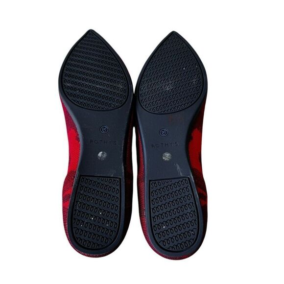 Rothy’s Women’s Red Camo Pointed Toe Ballet Flats Sz 10.5 - Picture 7 of 12